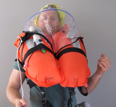 sprayhood til redningsvest